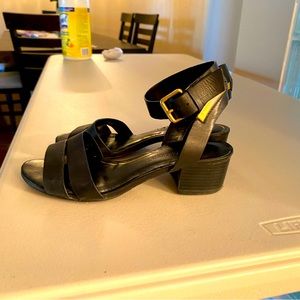 Leather black Enzo sandals, size 5,5